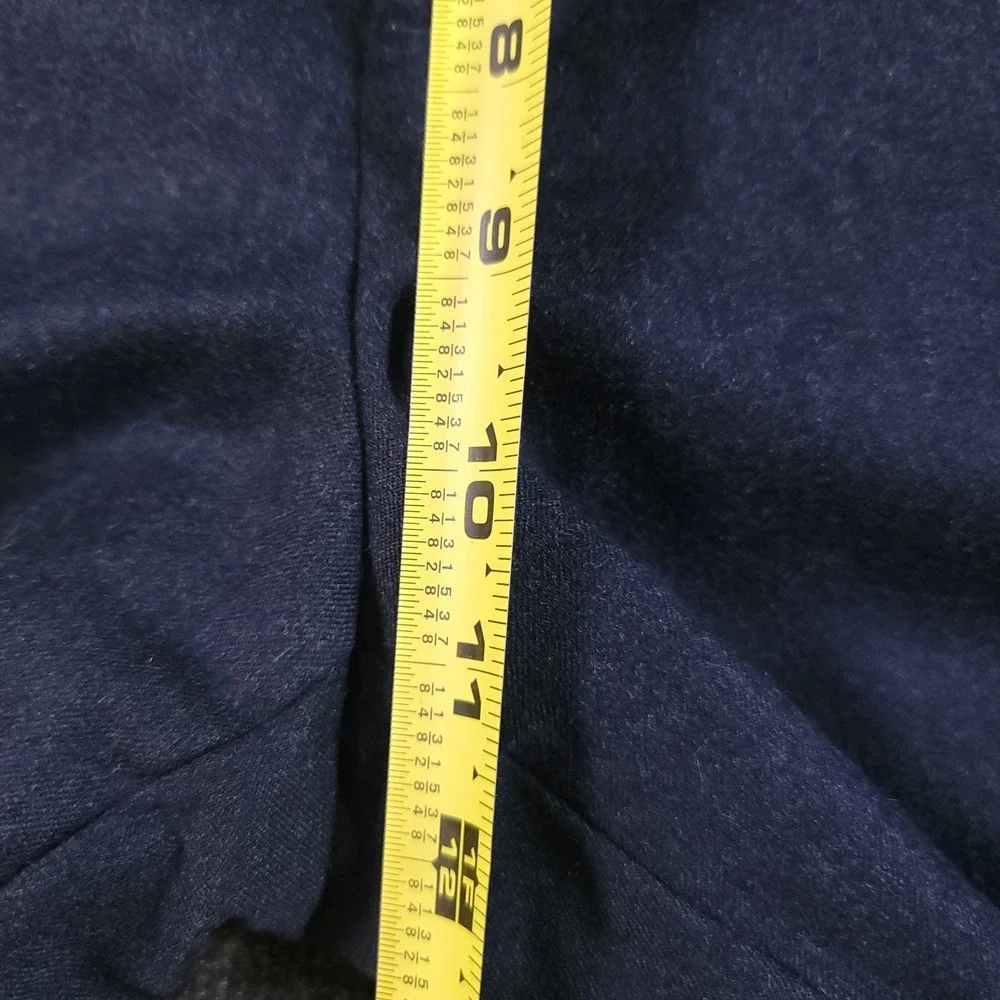 Banana Republic 35x30‎ Vitale Barberis Canonico Flannel 120s Navy Pants *Flaws*